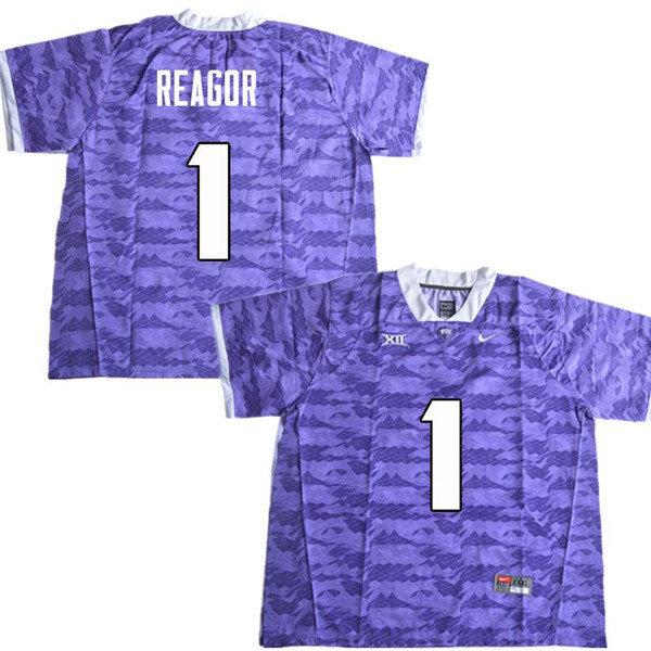 Men #1 Jalen Reagor TCU Horned Frogs College Football Jerseys Sale-Purple